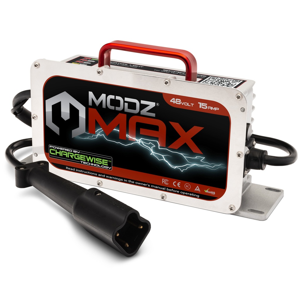 [G1-9006] MODZ MAX48 15 Amp Yamaha G29 Drive & Drive2 Battery Charger for 48 Volt Golf Carts