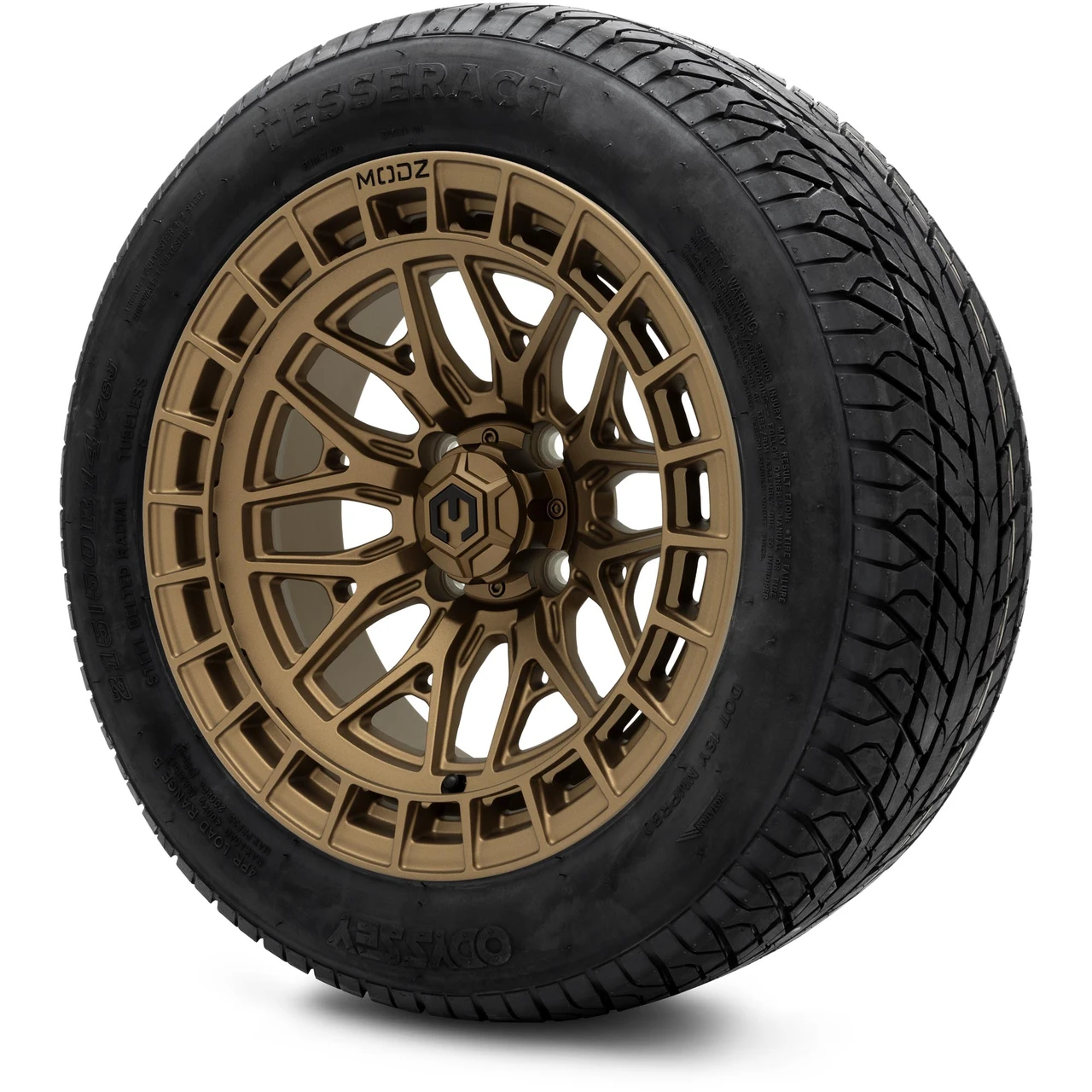MODZ 14" Torrent Matte Bronze Wheels & 215/50-14 Street Tires Combo