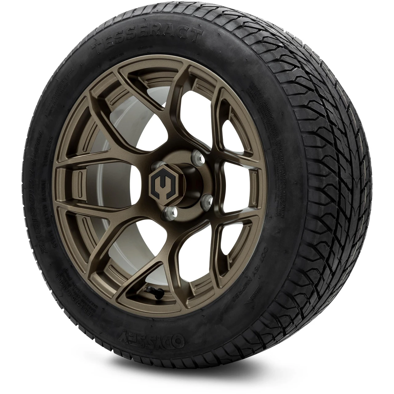 MODZ 14" Renegade Matte Bronze Wheels & 215/50-14 Street Tires Combo
