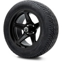 MODZ 14" Drift Matte Black Wheels & 215/50-14 Street Tires Combo