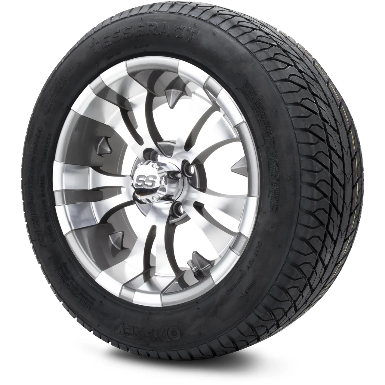 MODZ 14" Vampire Gunmetal Wheels & 215/50-14 Street Tires Combo