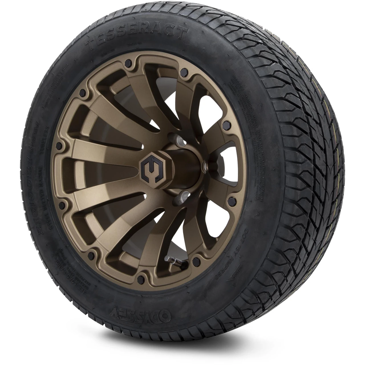 MODZ 14" Bomber Matte Bronze Wheels & 215/50-14 Street Tires Combo